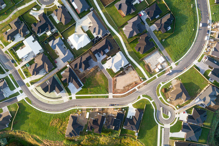 Housing suburb from above - TS202958